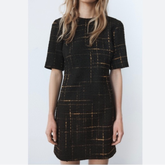 Zara textured tweed short dress NWT bloggers favorite - Picture 4 of 8